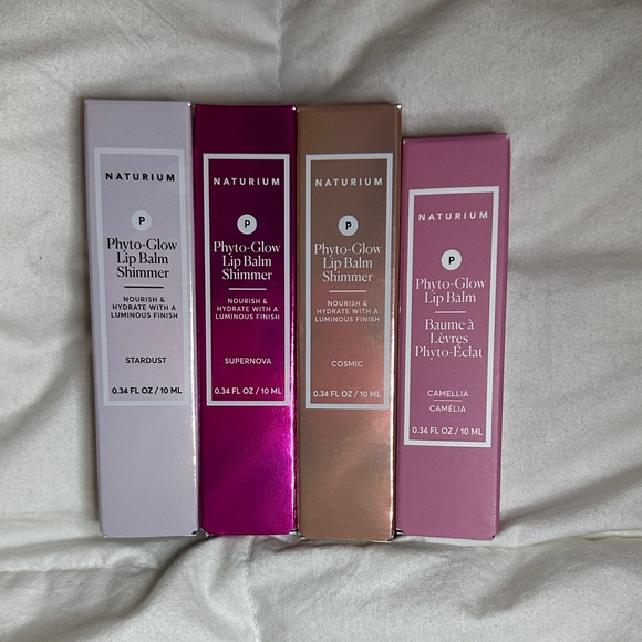 Naturium Lip Balm Shimmer Set: Stardust, Supernova, Cosmic, Camellia (non-shimm) - Picture 1 of 1